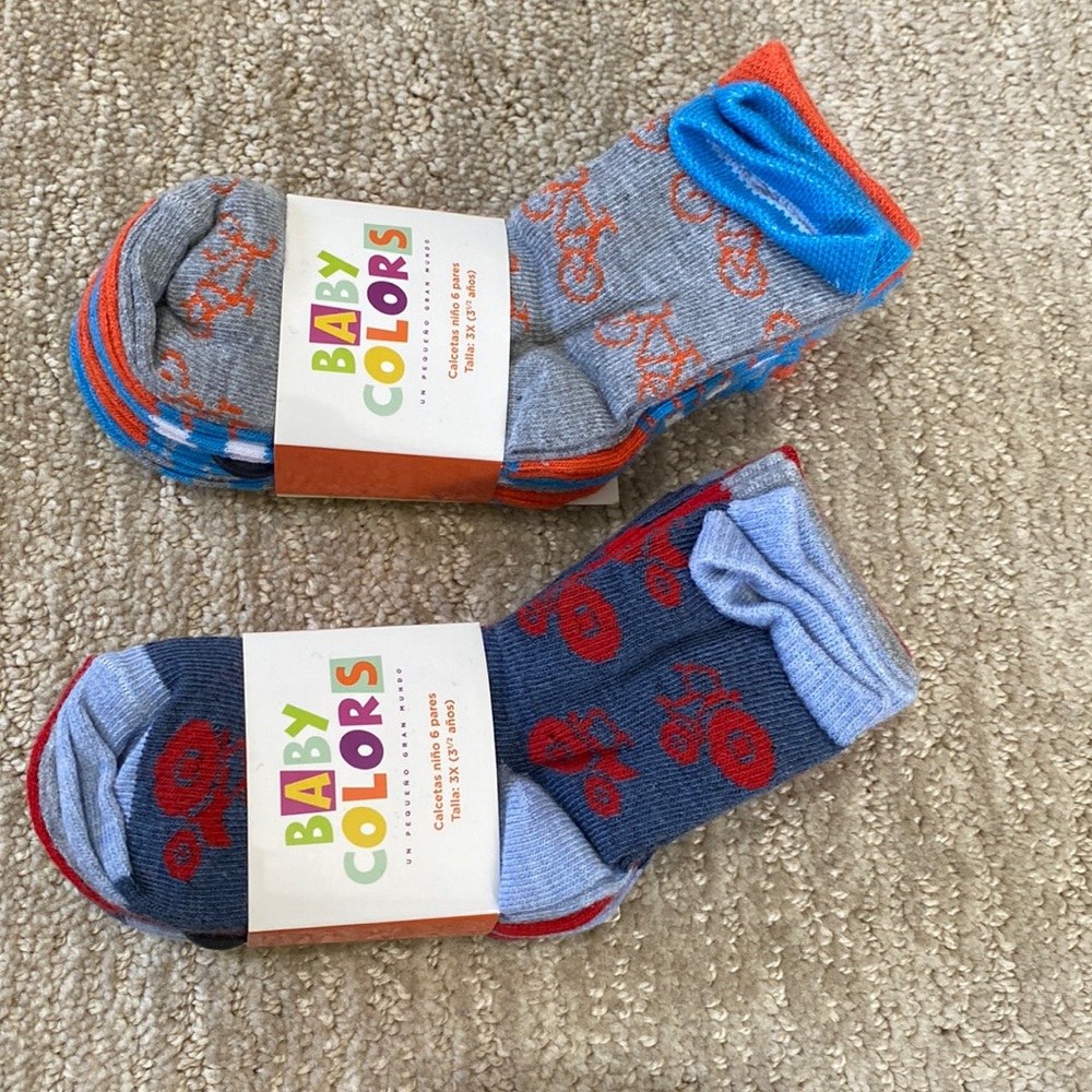 2 packs graphic toddler socks